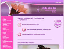 Tablet Screenshot of beautycare-study.sk